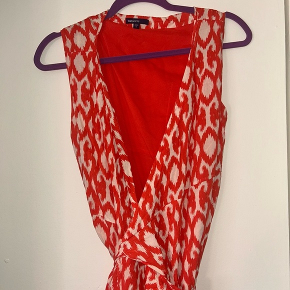 GAP maternity Red and White V-Neck Sundress - Picture 2 of 5